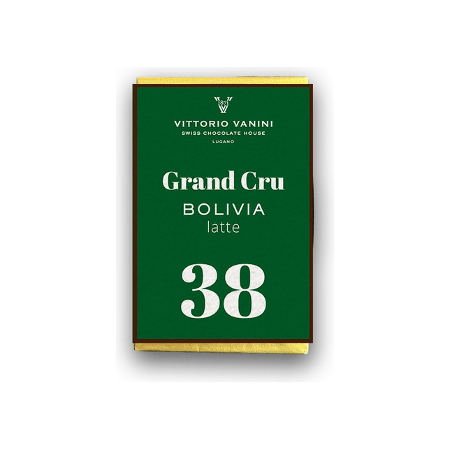 Tavoletta 50gr - 38 Gran Cru, Bolivia, Cioccolato al latte
