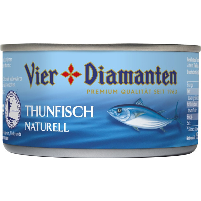 4-Diamanten Thunfisch natur 195g
