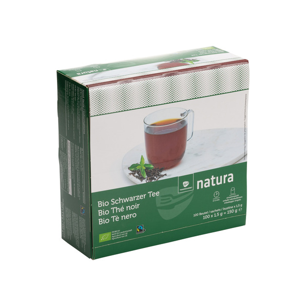 Natura Bio Fairtrade Schwarztee 100 x 1,5 g