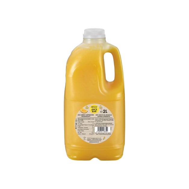 Rauch Juice Bar Orangensaft HPP frisch gepresst 2 l