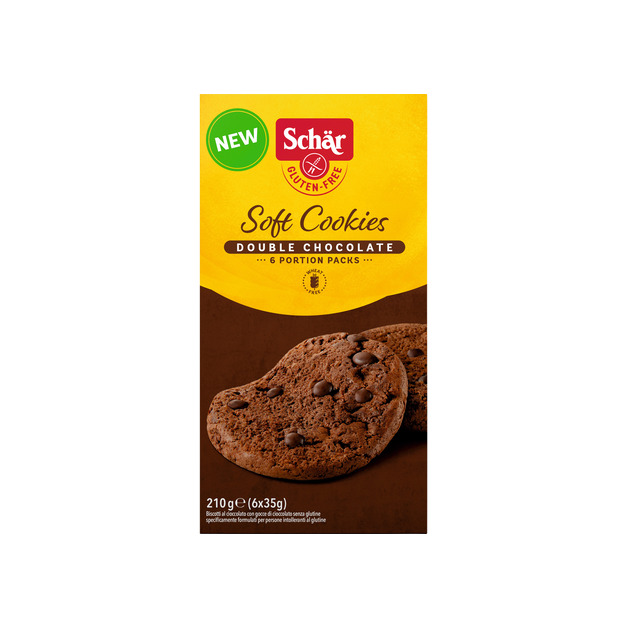 Dr. Schär Soft Cookies Double Choc 210 g