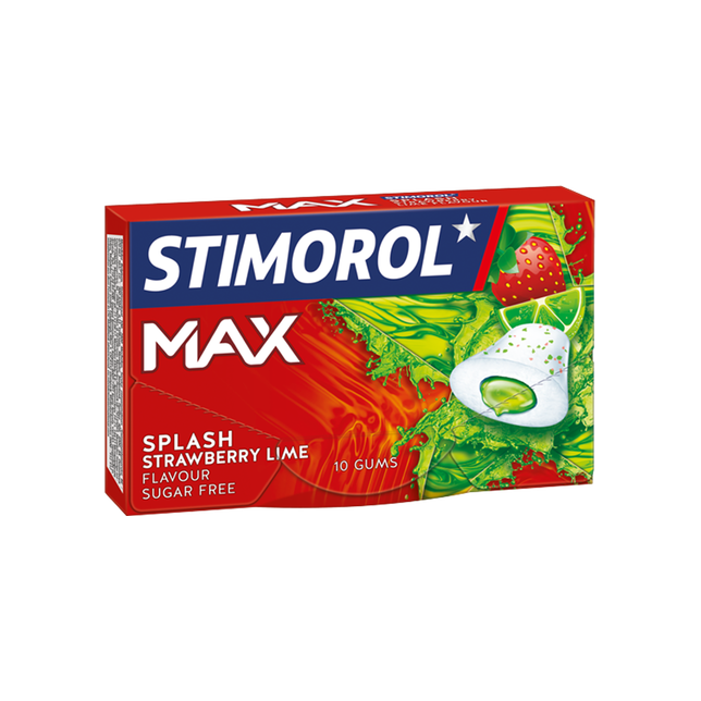 Kaugummi Erdbeer/Zitrone MaxSplash Stimorol 16x22g
