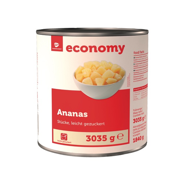 Economy Ananas Stücke 3/1