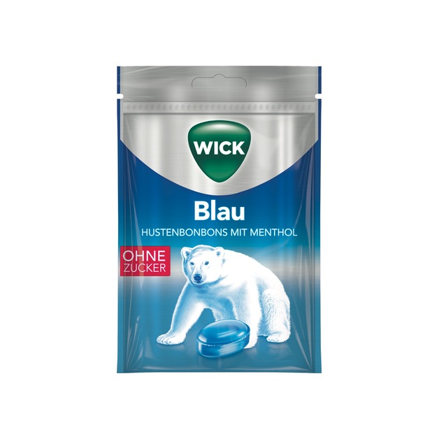 Wick Beutel Blau Zuckerfrei 72 g