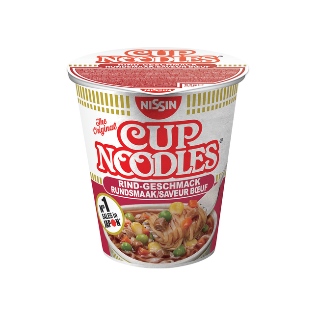 Instant Nudelsuppe Rind Cup Nissin 8x64g