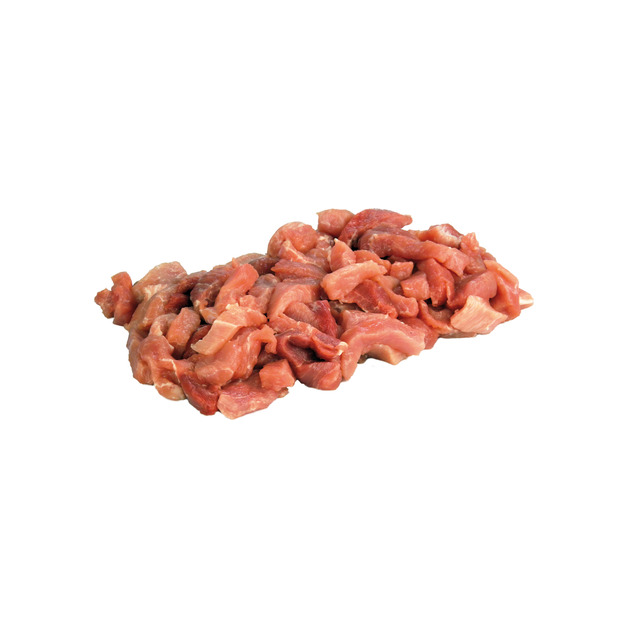 Quality Schweinsschulter geschnetzelt 1 x 1 x 4 cm, frisch aus Österreich ca. 3 kg
