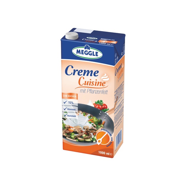Meggle Creme Cuisine 15% Fett i. Tr. aus Pflanzenfettbasis 1 l