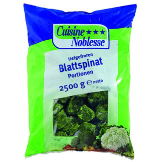 Cuisine Noblesse Blattspinat 2,5kg Miniportionen 50g