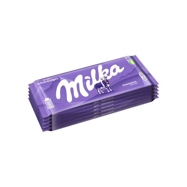 MILKA Schokolade Vollmilch 5 x 100 g