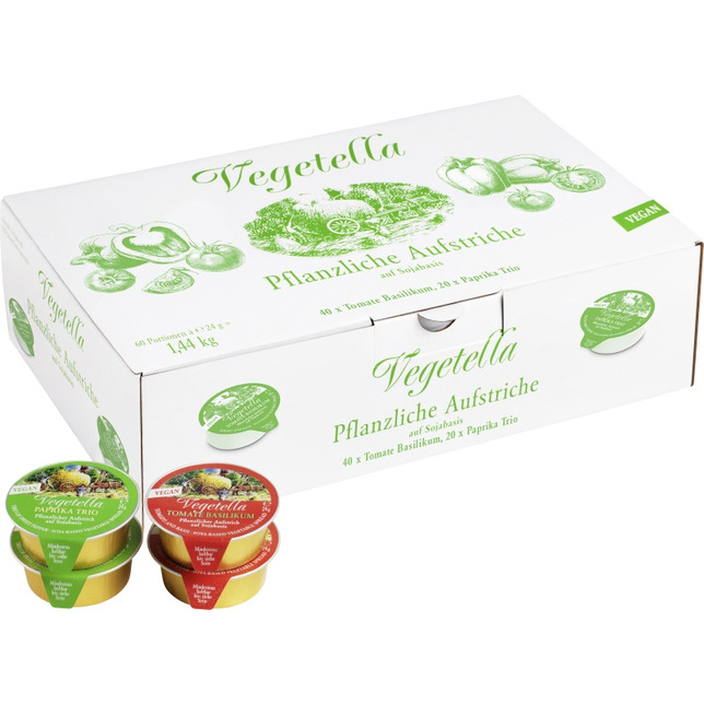 Darbo Vegetella Gemüse Aufstrich Karton á 60 Portionen