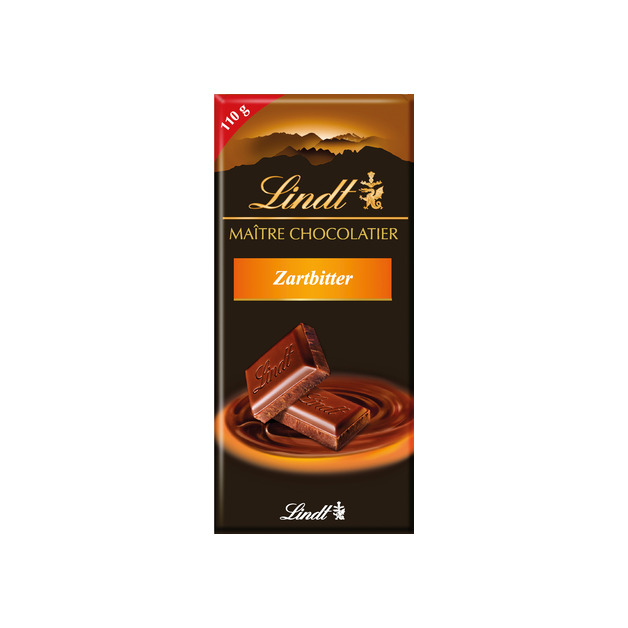 LINDT Maitre Chocolatier Zartbitter 110 g