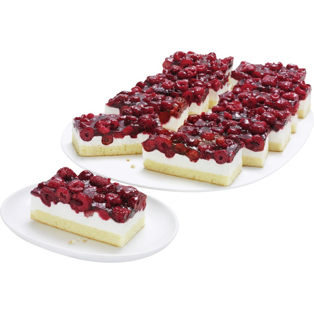 Erlenbacher Himbeer Quark Schnitte 1350g 12 Portionen vorgs.