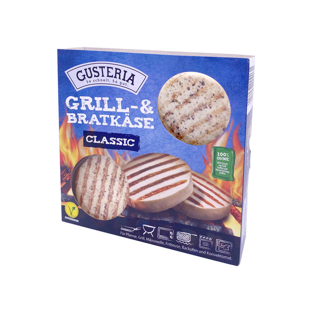 Gusteria Grill- & Bratkäse Classic 45% Fett i. Tr. 70mm Durchmesser, 12 Scheiben á 62,5g 750 g
