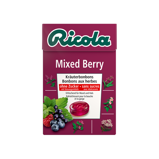 Bonbons Mixed Berry Box Ricola 20x50g
