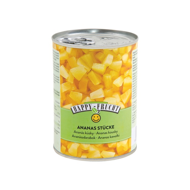 Happy Frucht Ananasstücke 580 ml