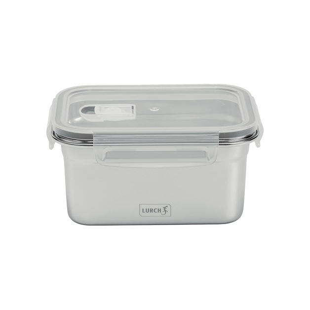 Lurch Lunchbox, Edelstahl luftdicht u. auslaufsicher, spülmaschinengeeignet Inhalt = 1000ml
