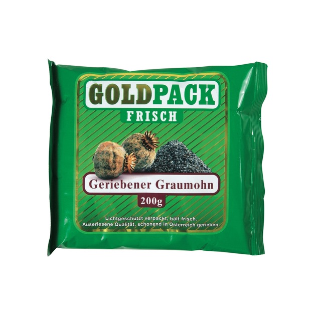 Goldpack Österreichischer Graumohn gerieben 200 g