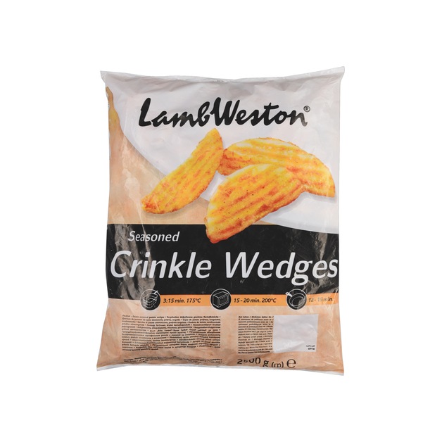 Lamb Weston Crinkle Wedges gewürzt tiefgekühlt 2,5kg
