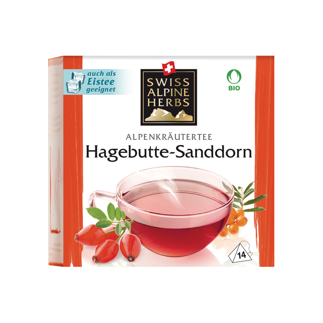 Tee Hagebutte/Sanddorn Bio Faden SAHerbs 14x1.2g
