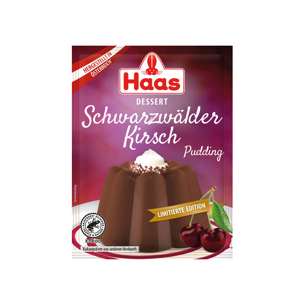 Haas Pudding 3er Saison Schwarzwälder Kirsch