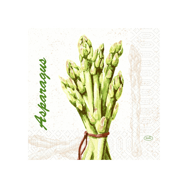 Duni Serviette 33 x 33 cm, 3 lagig, 1/4 Falz green Asparagus 50er