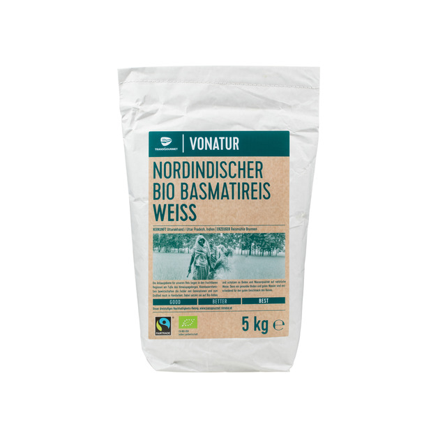 Vonatur Bio Basmatireis weiss 5 kg