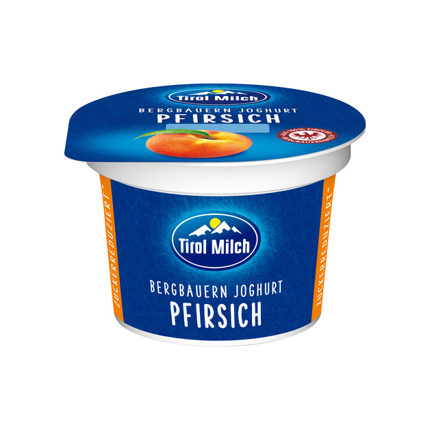 Tirol Milch Furchtjoghurt Pfirsich zuckerreduziert 100 g