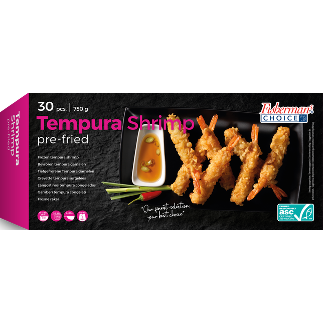 ASC Tempura Shrimps vorgebraten 30 Stk/750g Karton10x750g TK