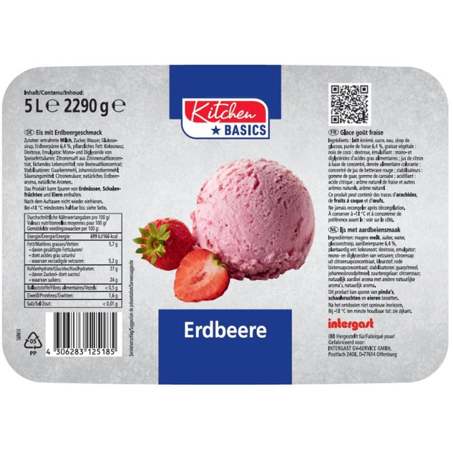 Kitchen Basics Erdbeer Eis 5000ml