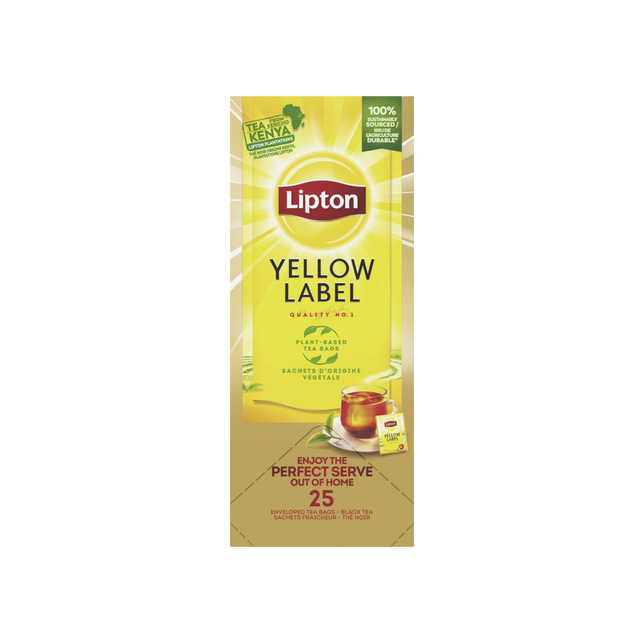 Schwarztee Yellow Label Hülle Lipton 25x1.8g