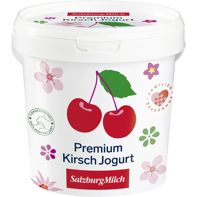 SalzburgMilch Premium Fruchtjogurt Kirsch 1kg 3,5%Fett