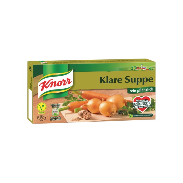 Knorr Klare Suppe rein pflanzlich Würfel