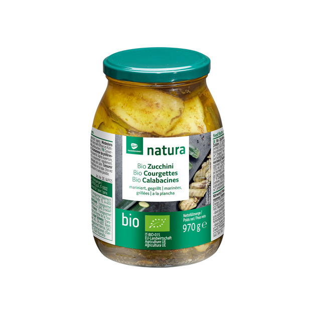 Natura Bio Zucchini gegrillt in Öl 970 g