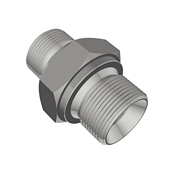 Hydraulik Gerader Adapter BSP – Außengewinde / NPT – Außengewinde ver, 1,62