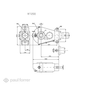 Paul Forrer AG - Getriebe für hydraulische Kratzbodenantriebe RT200