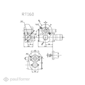 Paul Forrer AG - Getriebe für hydraulische Kratzbodenantriebe RT160