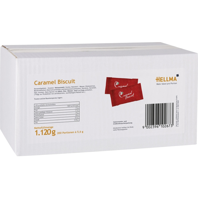 Hellma Caramel Biscuit 5,6g 200 Portionen