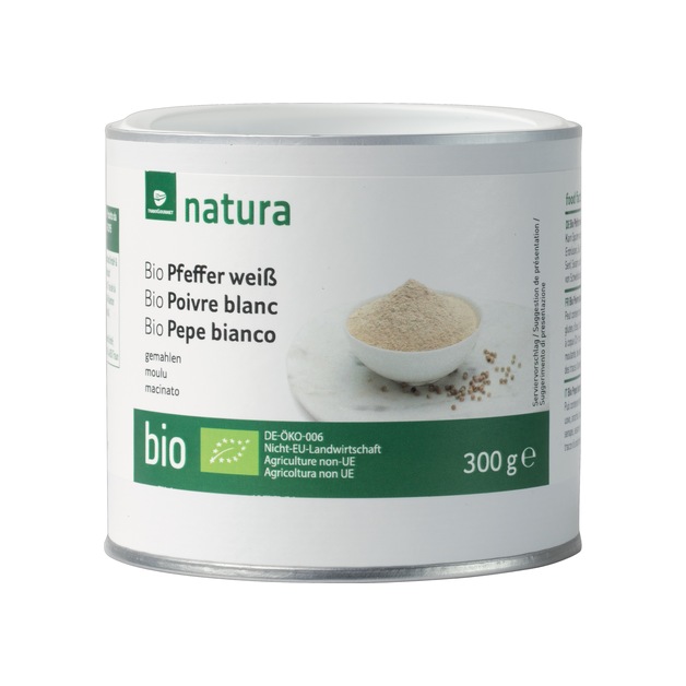 Natura Bio Pfeffer, weiss, gemahlen 470 ml