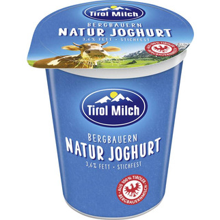 Tirol Milch Bergbauern Naturjoghurt stichfest 3,6% Fett 250g