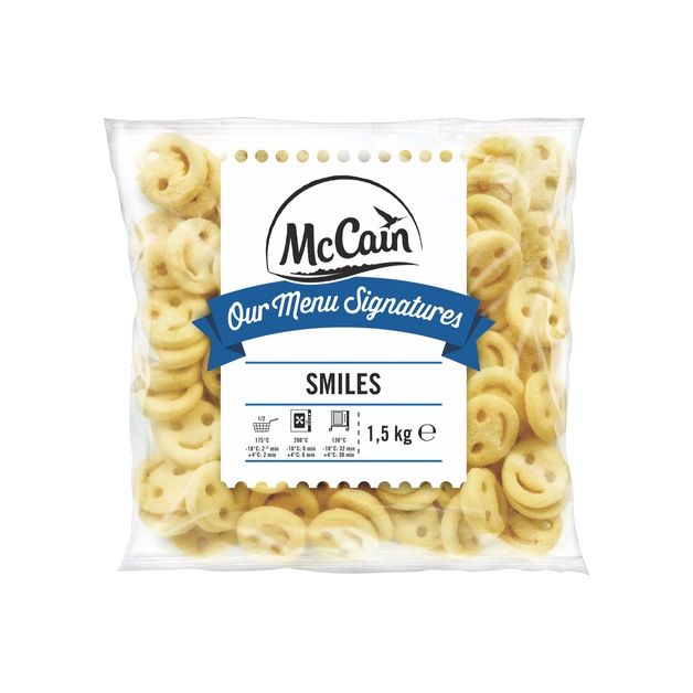 McCain Pommes Smiles tiefgekühlt 1,5 kg