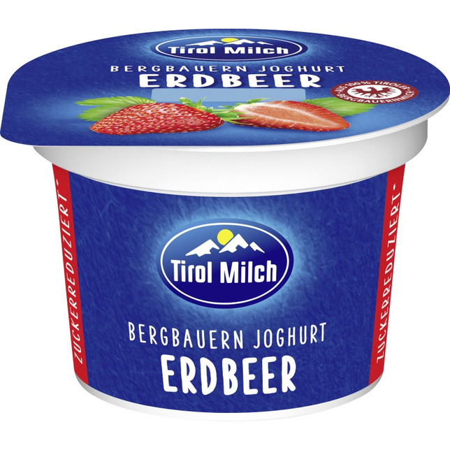 Tirol Milch Fruchtjoghurt 100g Erdbeer 3,2%Fett