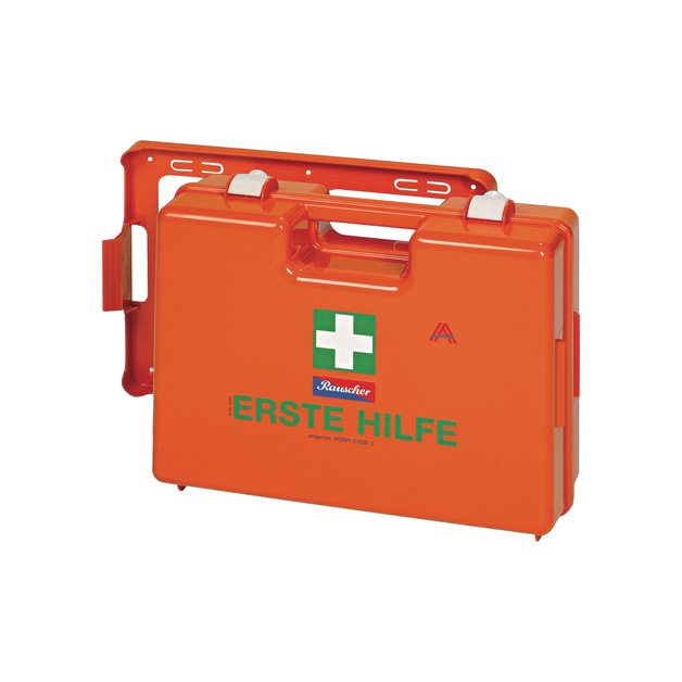 Rauscher Erste Hilfe Koffer Typ 2 Orange, Kunststoff, ÖNORM Z1020 120-teilig