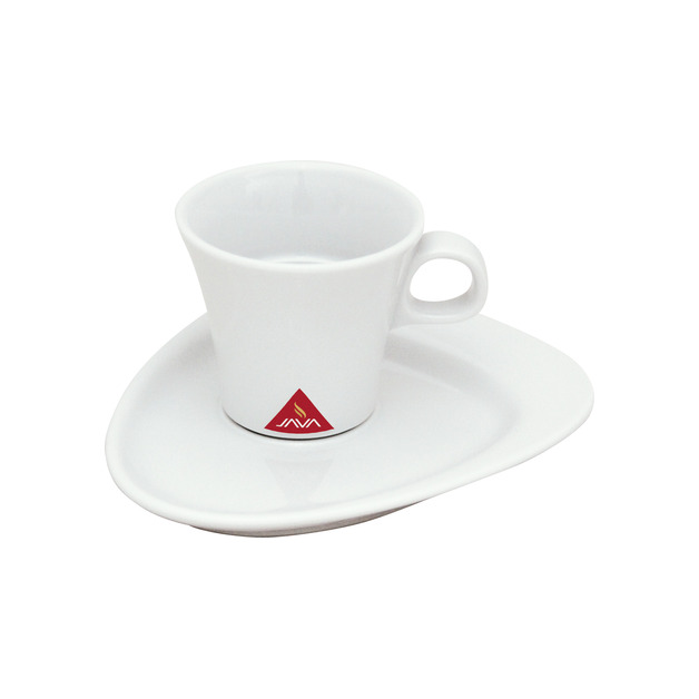 Java Espresso Untere Calla Premium DM = 130 mm, Porzellan, mit Java Logo