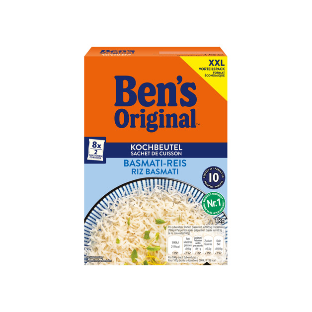 Ben's Original Basmati Reis Kochbeutel 1 kg