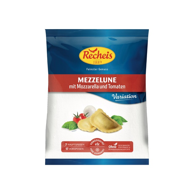 Recheis Mezzelune Tomate Mozzarella tiefgekühlt 1,5 kg