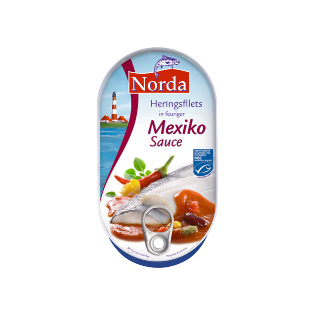 Norda Heringsfilets in feuriger Mexicosauce MSC 200 g