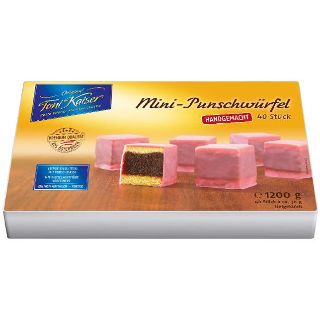 Toni Kaiser Mini Punschwürfel 40Stück a.ca.30g handgemacht