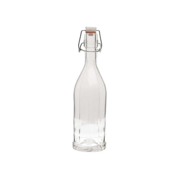 Einkochflasche Inhalt = 500 ml,  10 kant mit Bügelverschluss