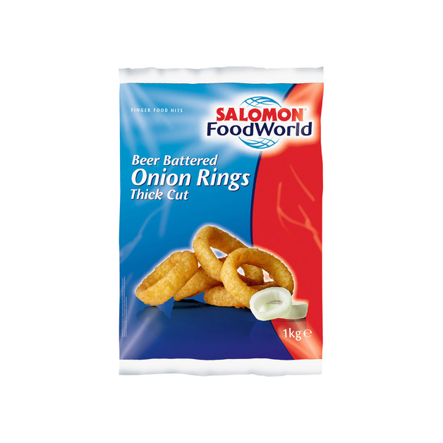 Salomon Beer Battered Onion Rings thick tiefgekühlt 1 kg