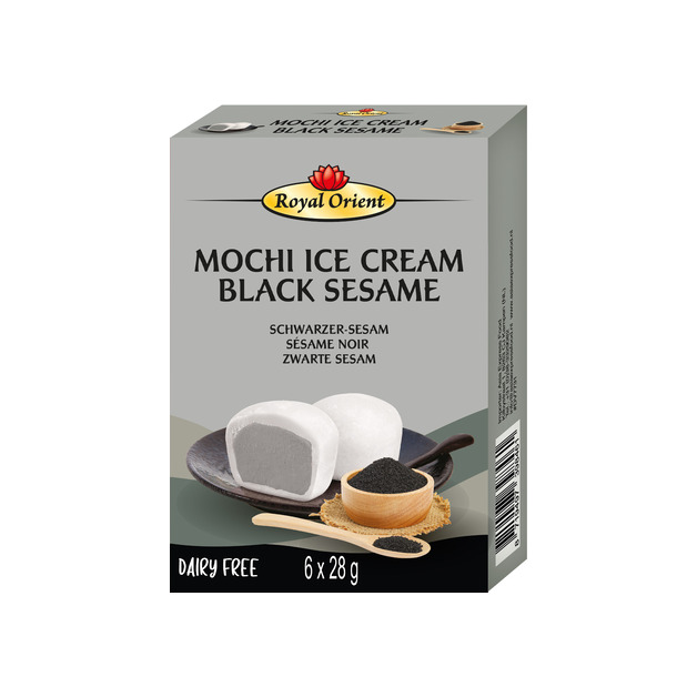 Royal Orient Mochi Ice Cream Black Sesame tiefgekühlt 12 x 6 x 28 g